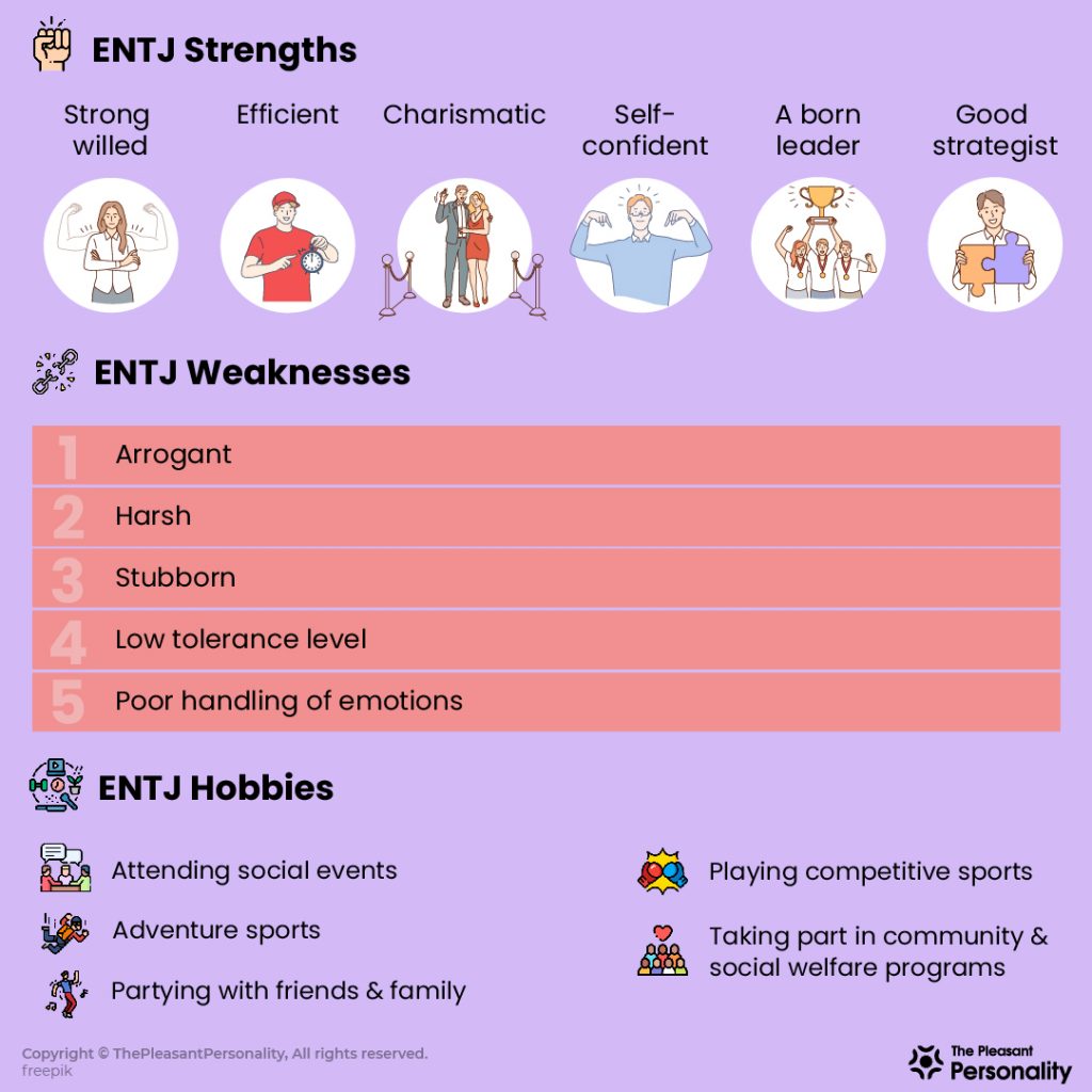 ENTJ Personality Strengths, Weaknesses & Hobbies