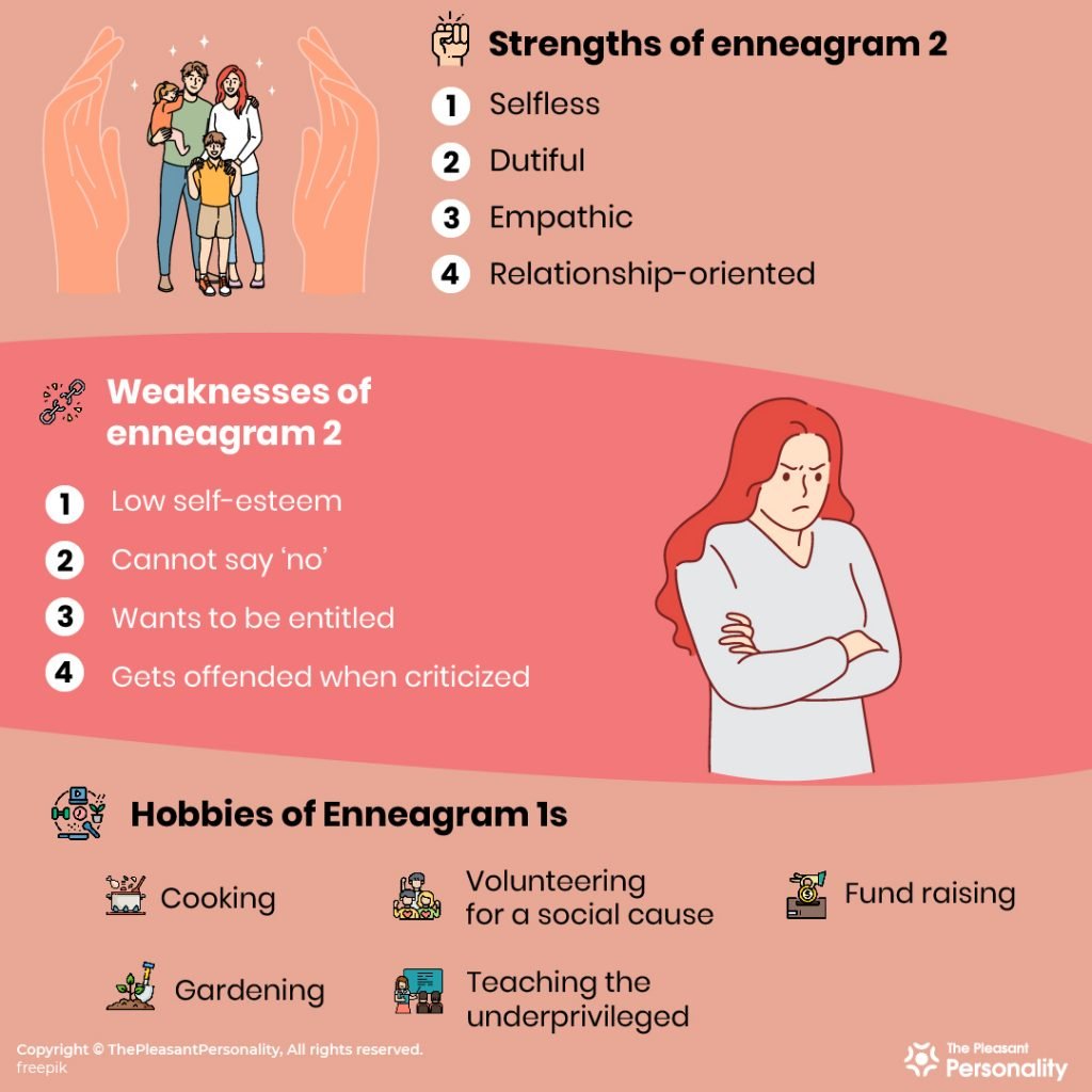 Enneagram 2 – Strengths, Weaknesses & Hobbies